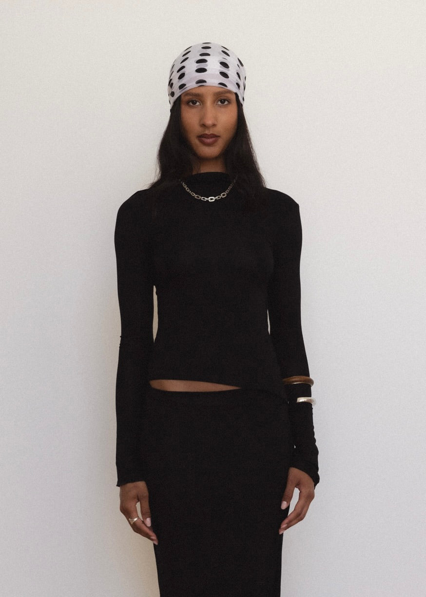 PRE-ORDER Demeter Long Sleeve Top in Midnight