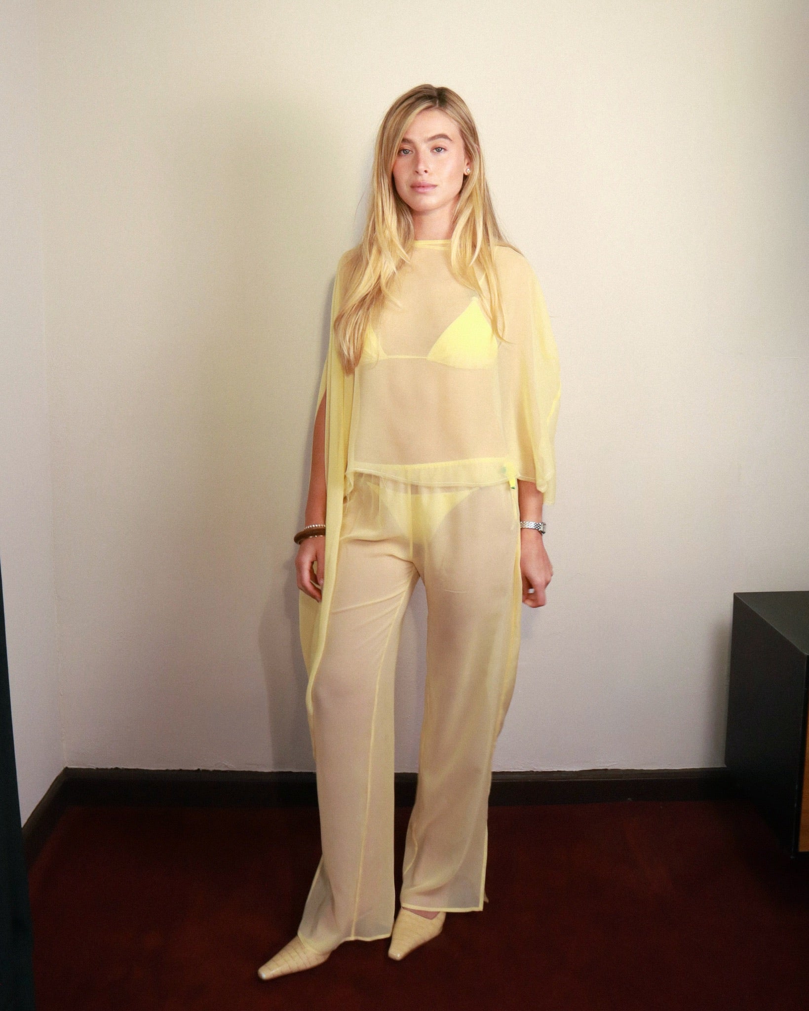 PRE ORDER Hadley Poncho in Limoncello