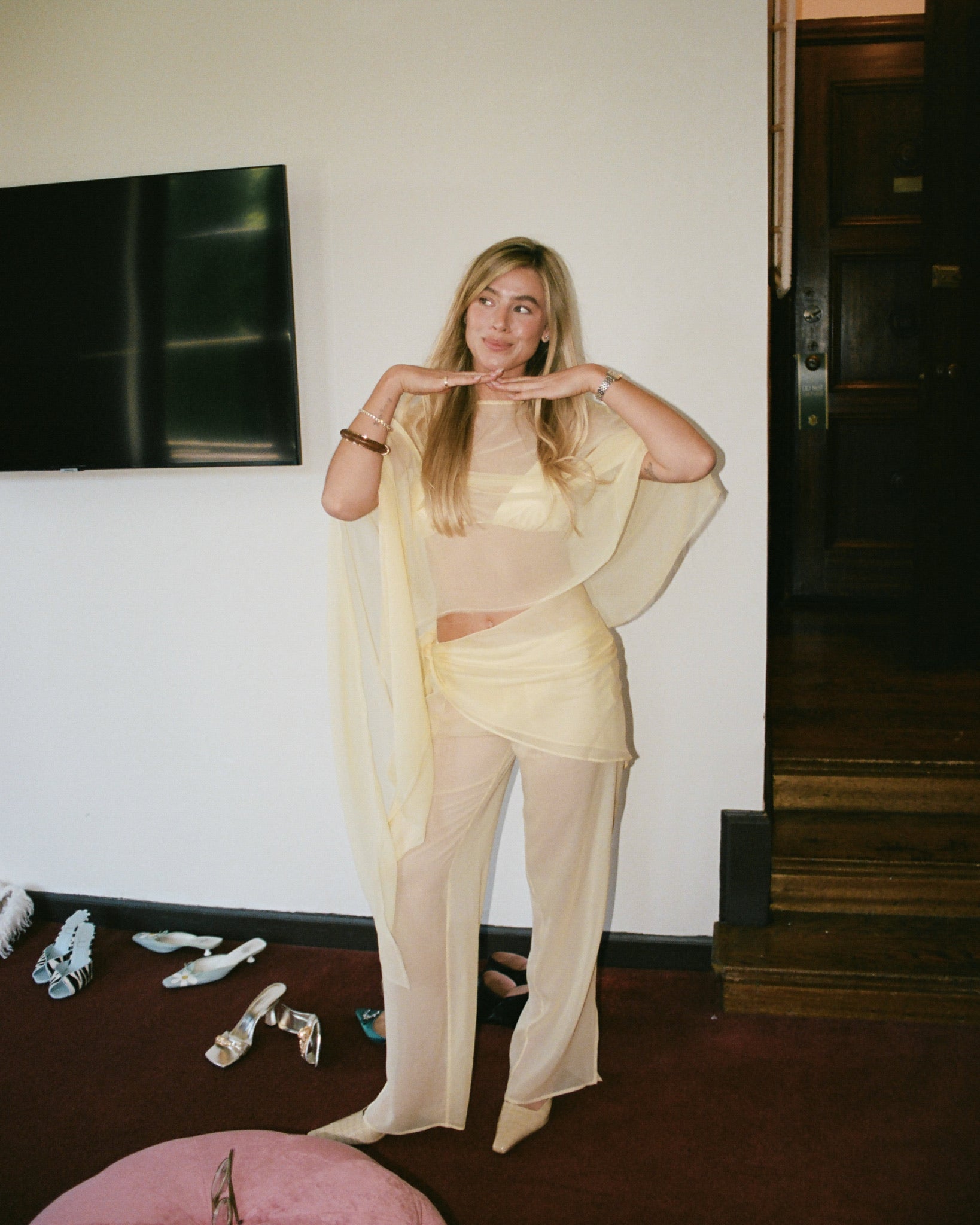 PRE ORDER Hadley Poncho in Limoncello