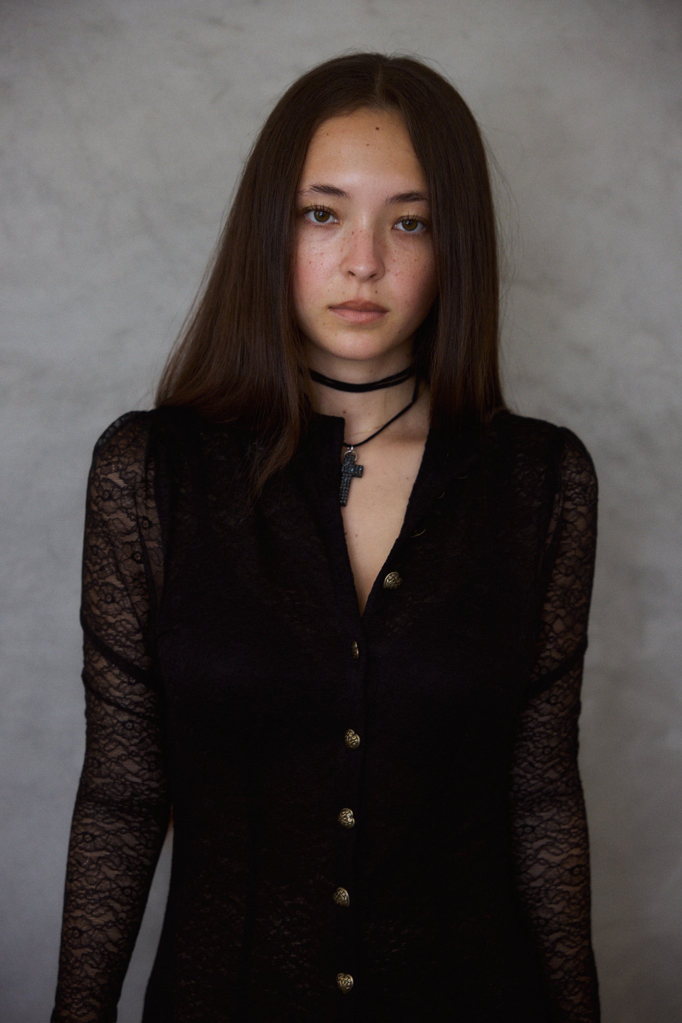 Violetta Duster in Midnight Lace