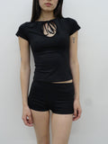Cleo Hot Shorts in Midnight