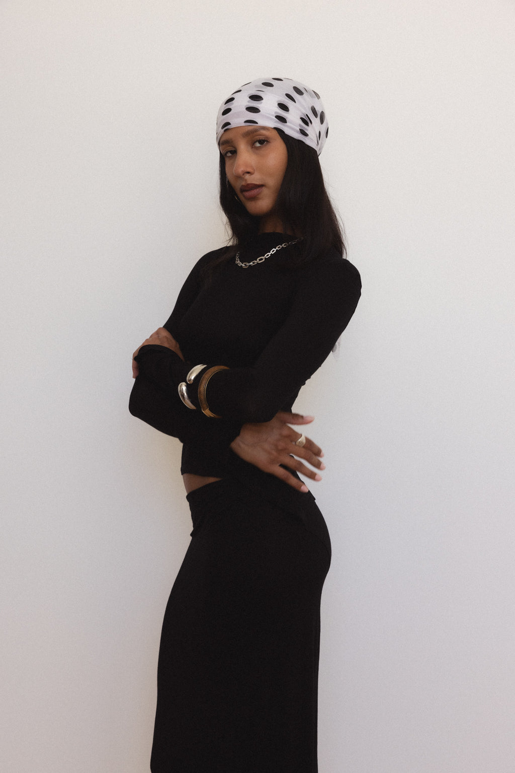 PRE-ORDER Demeter Long Sleeve Top in Midnight