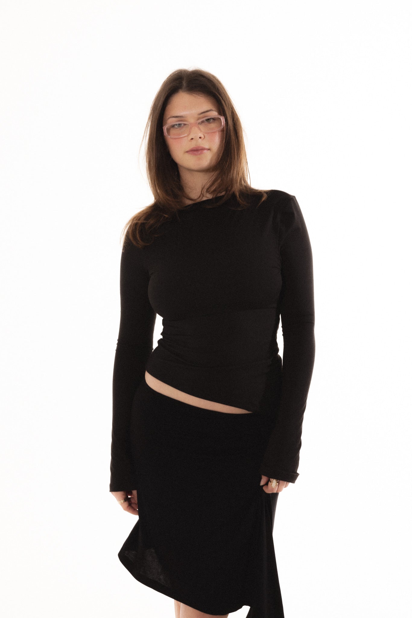 Demeter Long Sleeve Top in Midnight