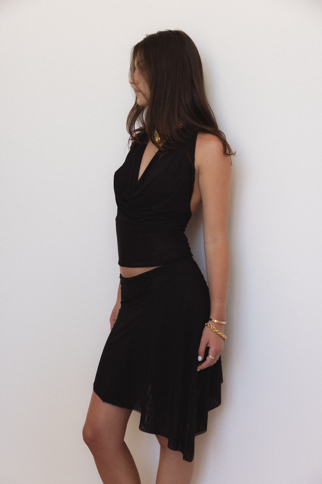 Psyche Top in Midnight Mesh