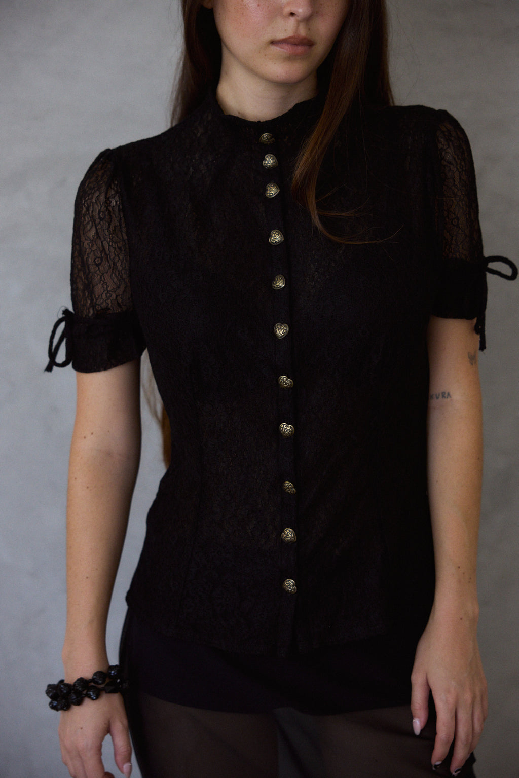 Violetta Top in Midnight Lace