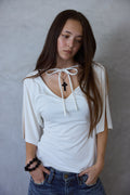 Lily Flutter Tee in Orchid