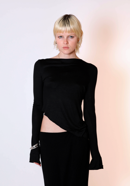 Demeter Long Sleeve Top in Midnight