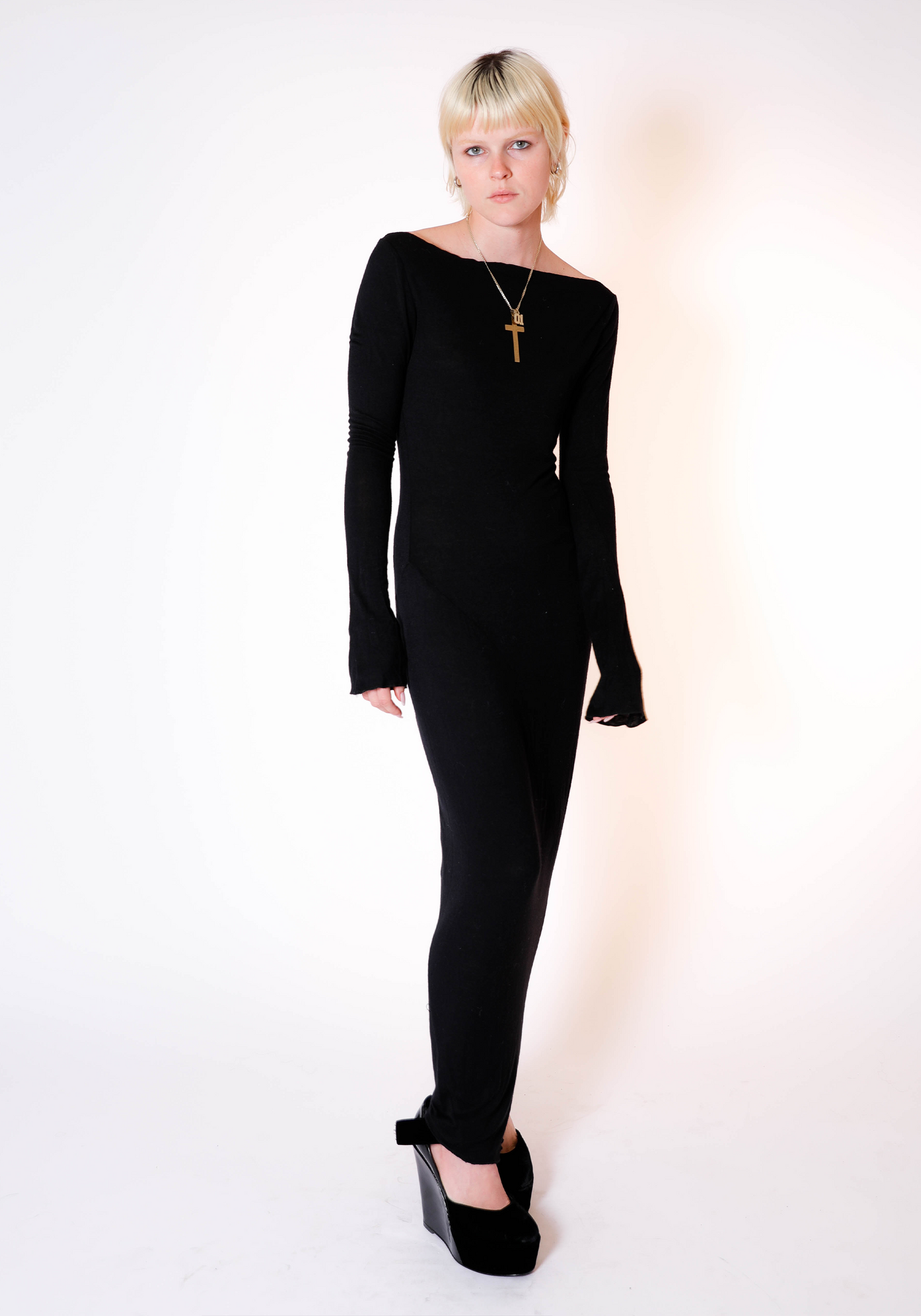 Demeter Long Sleeve Dress in Midnight