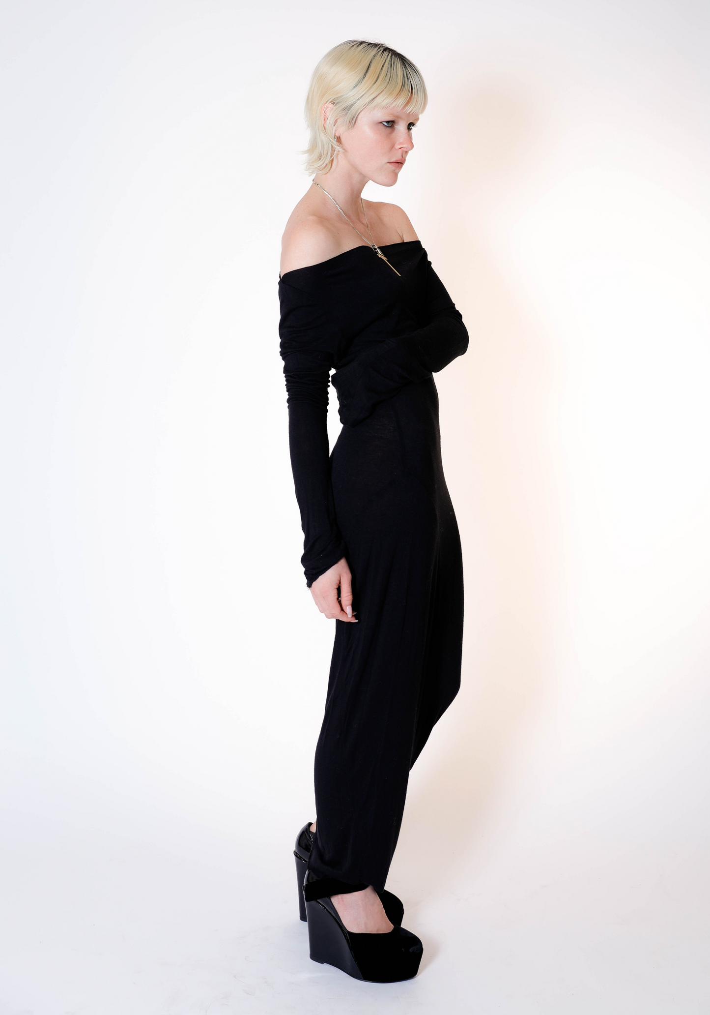 Demeter Long Sleeve Dress in Midnight