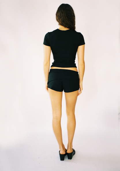 Thalia Shorts in Midnight