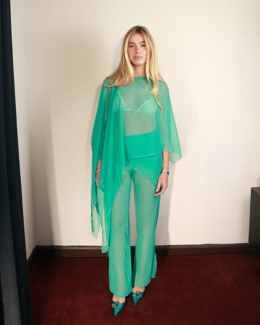 PRE ORDER Hadley Poncho in Lagoon