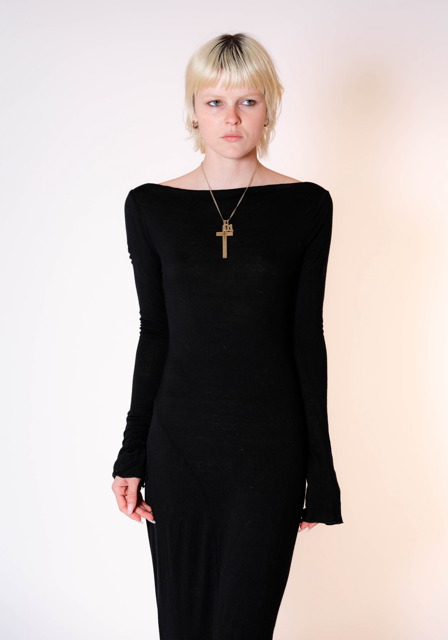 Demeter Long Sleeve Dress in Midnight