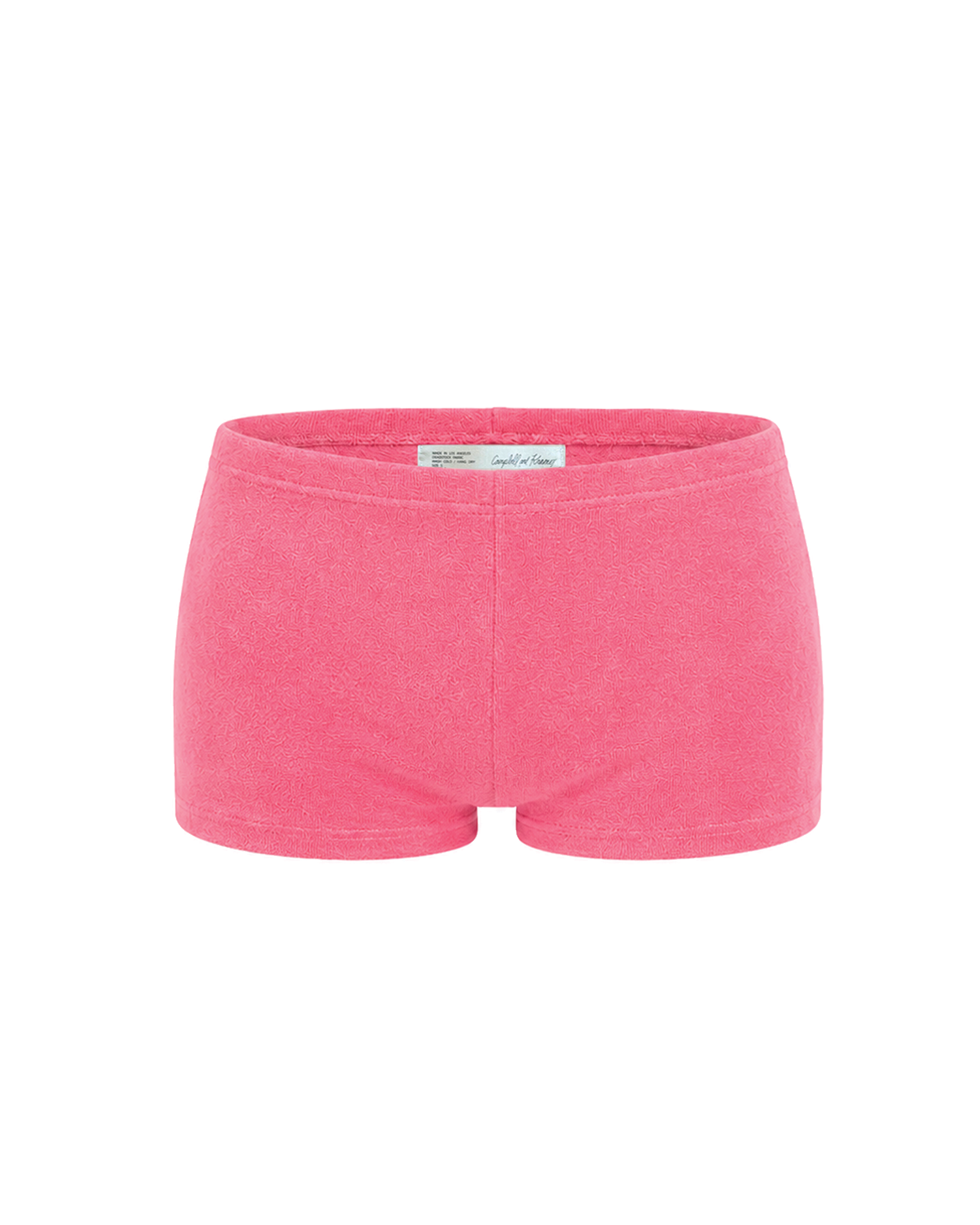 Cleo Hot Shorts in Hot Pink Terry