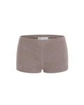 Cleo Hot Shorts in Mushroom Grey Terry