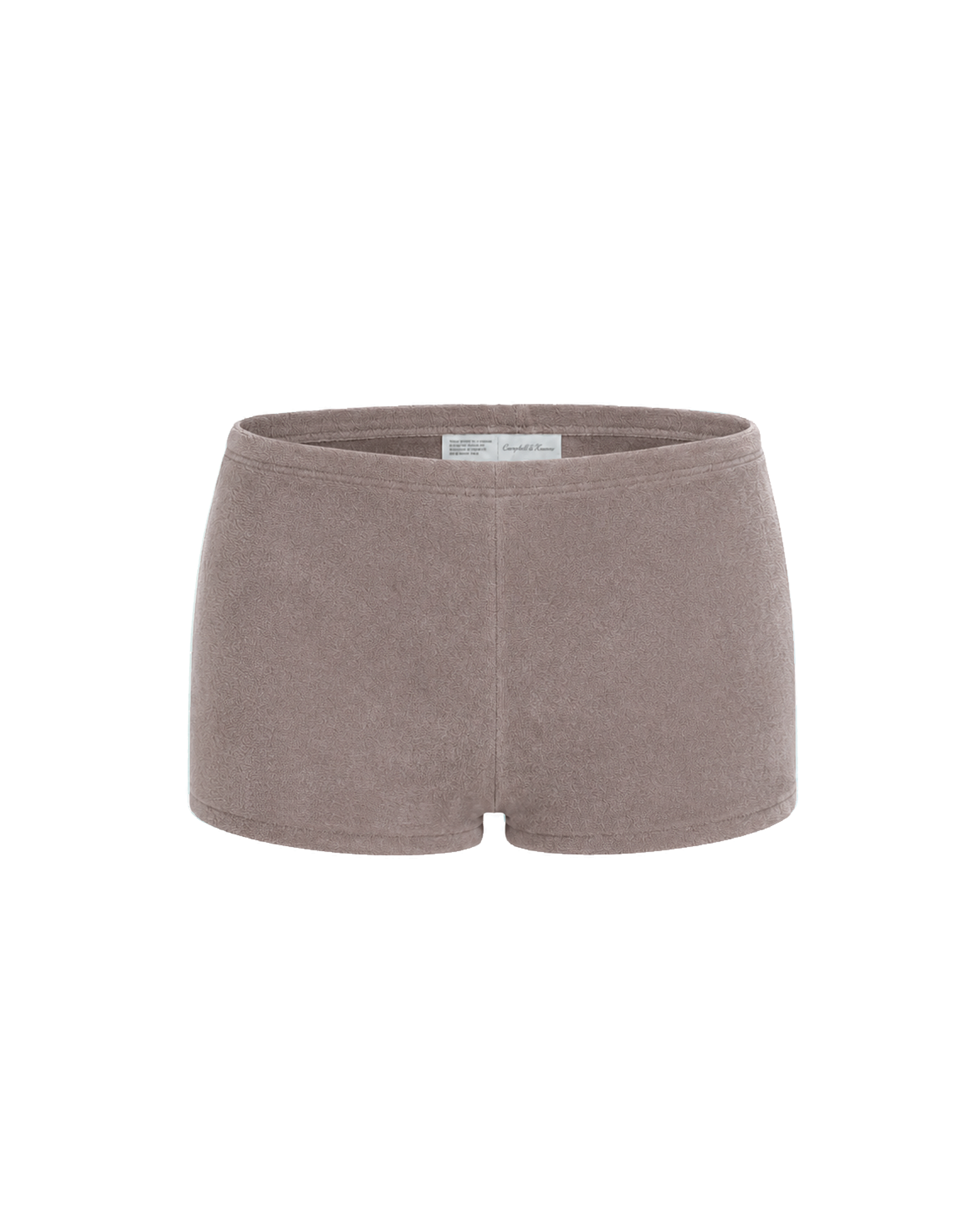 Cleo Hot Shorts in Mushroom Grey Terry