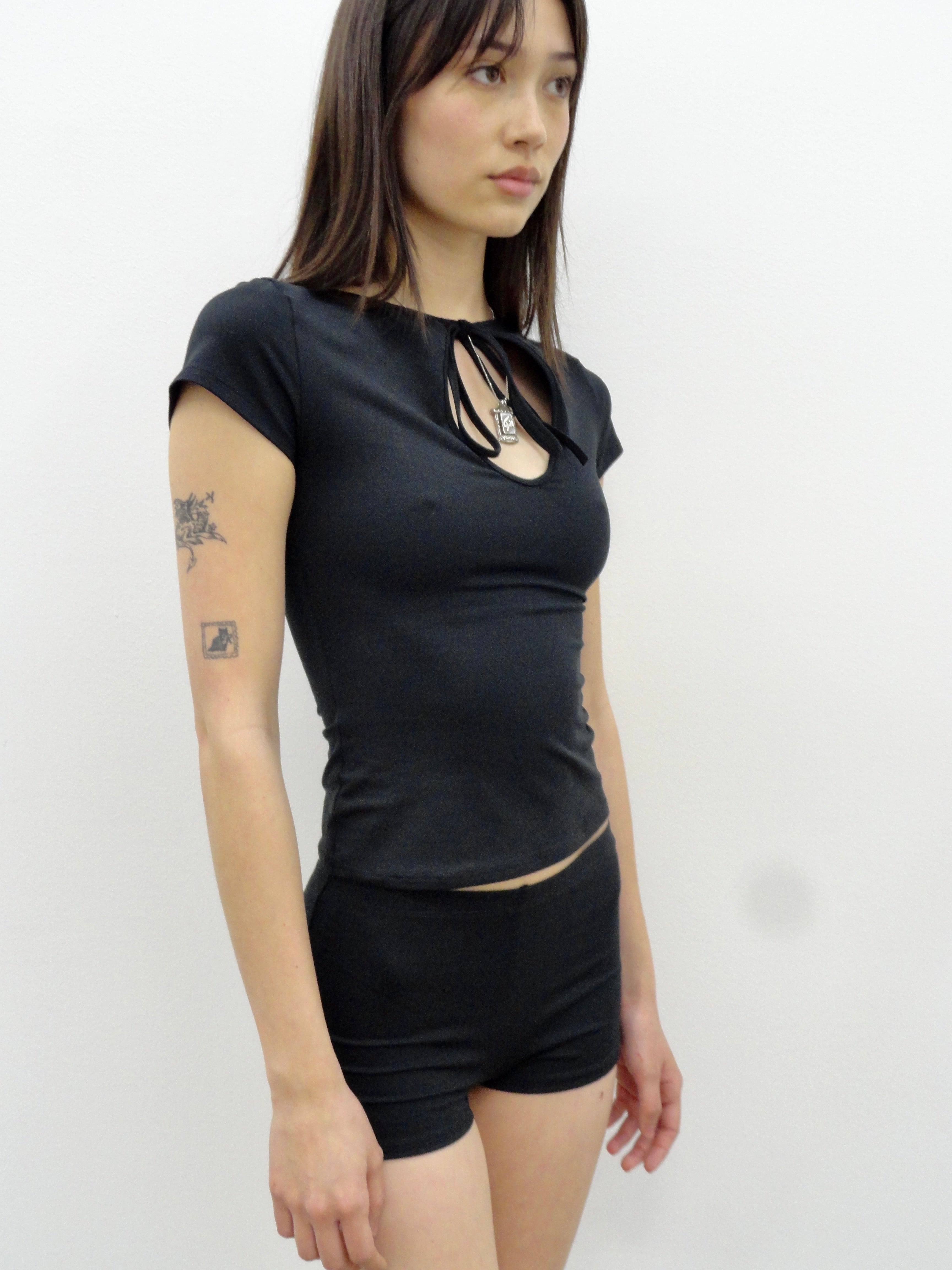 Cleo Keyhole Top in Midnight