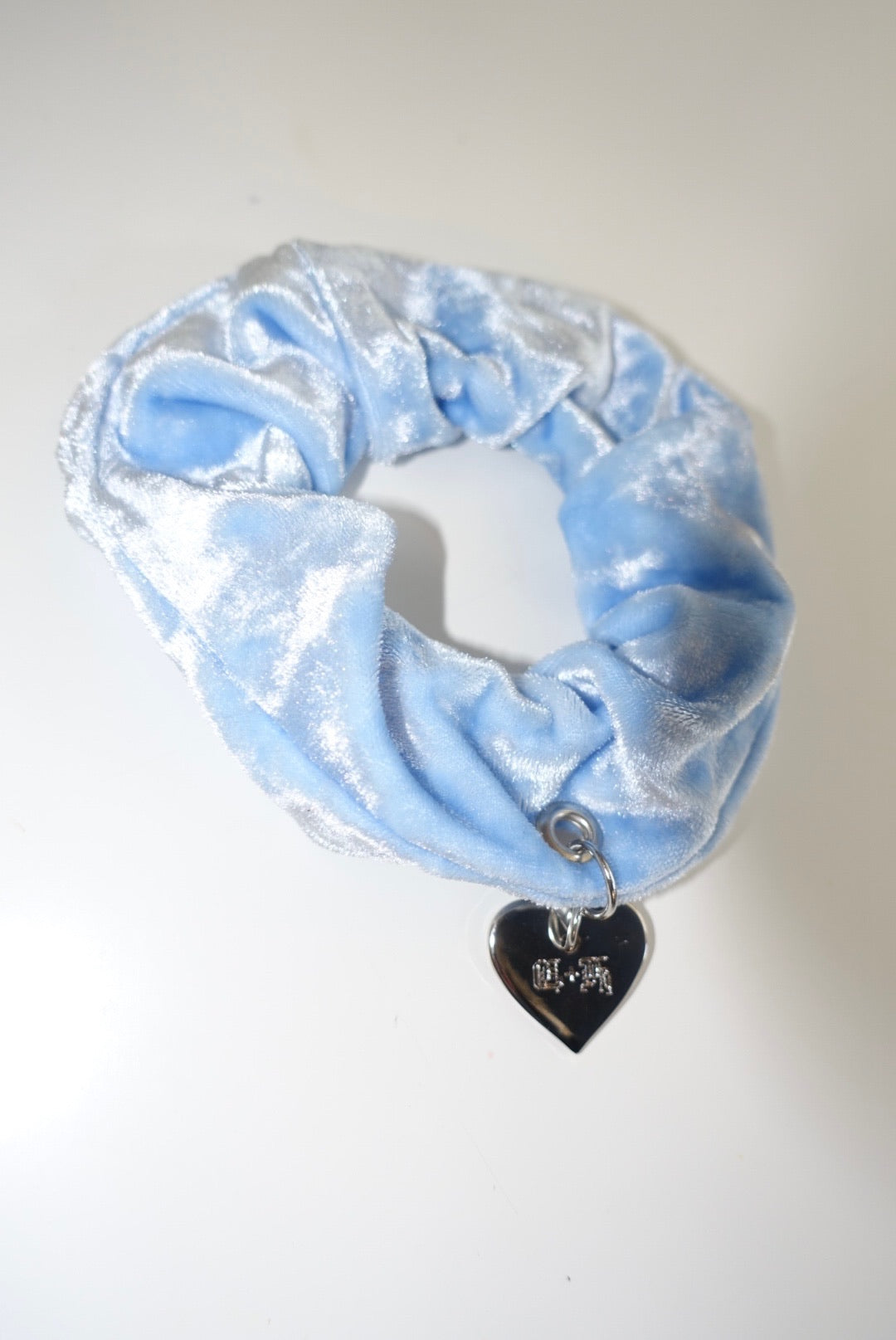Scrunchie in Powder Blue Velvet