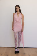 Psyche Dress in Pink Mesh