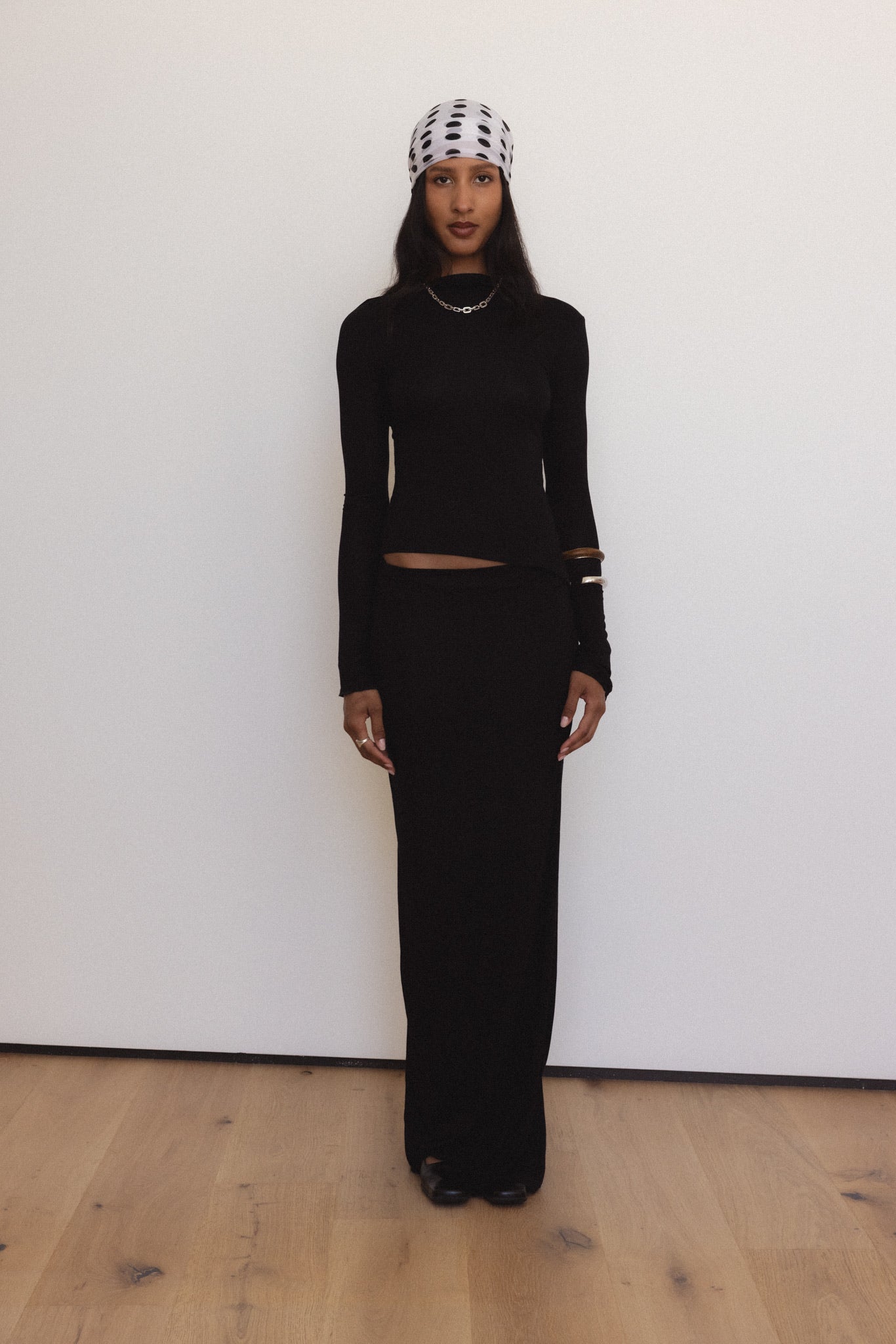 Demeter Long Sleeve Top in Midnight