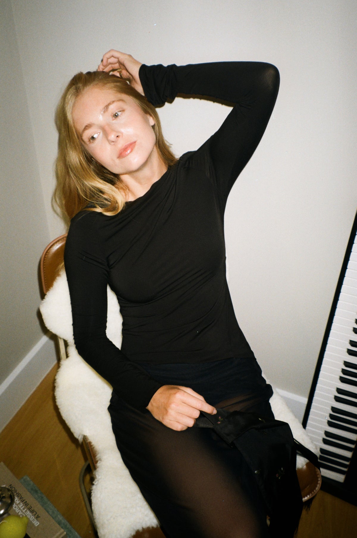 Demeter Long Sleeve Top in Midnight
