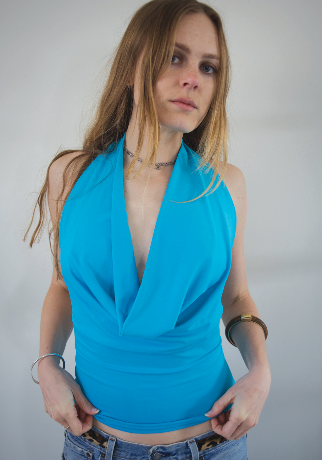 Psyche Top in Aqua