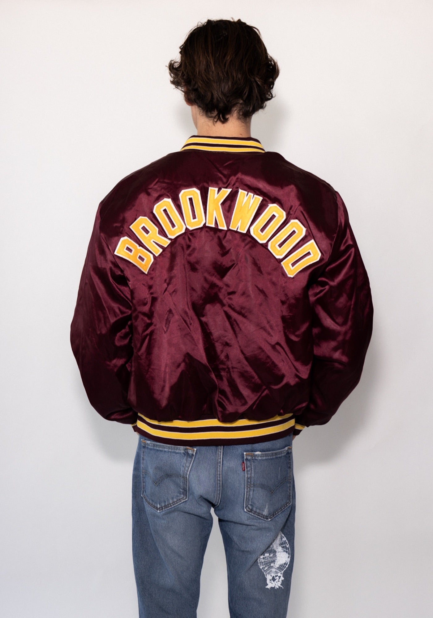 Brookwood Burgundy Bomber Jacket