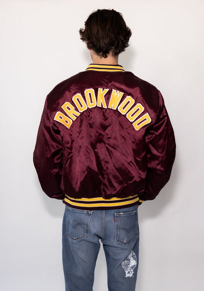 Brookwood Burgundy Bomber Jacket