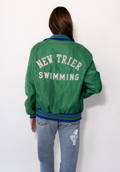 New Trier Green Bomber Jacket