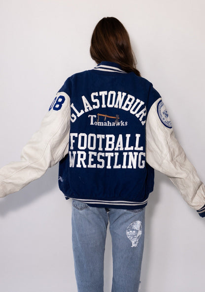 Glastonbury Royal Blue Varsity Jacket