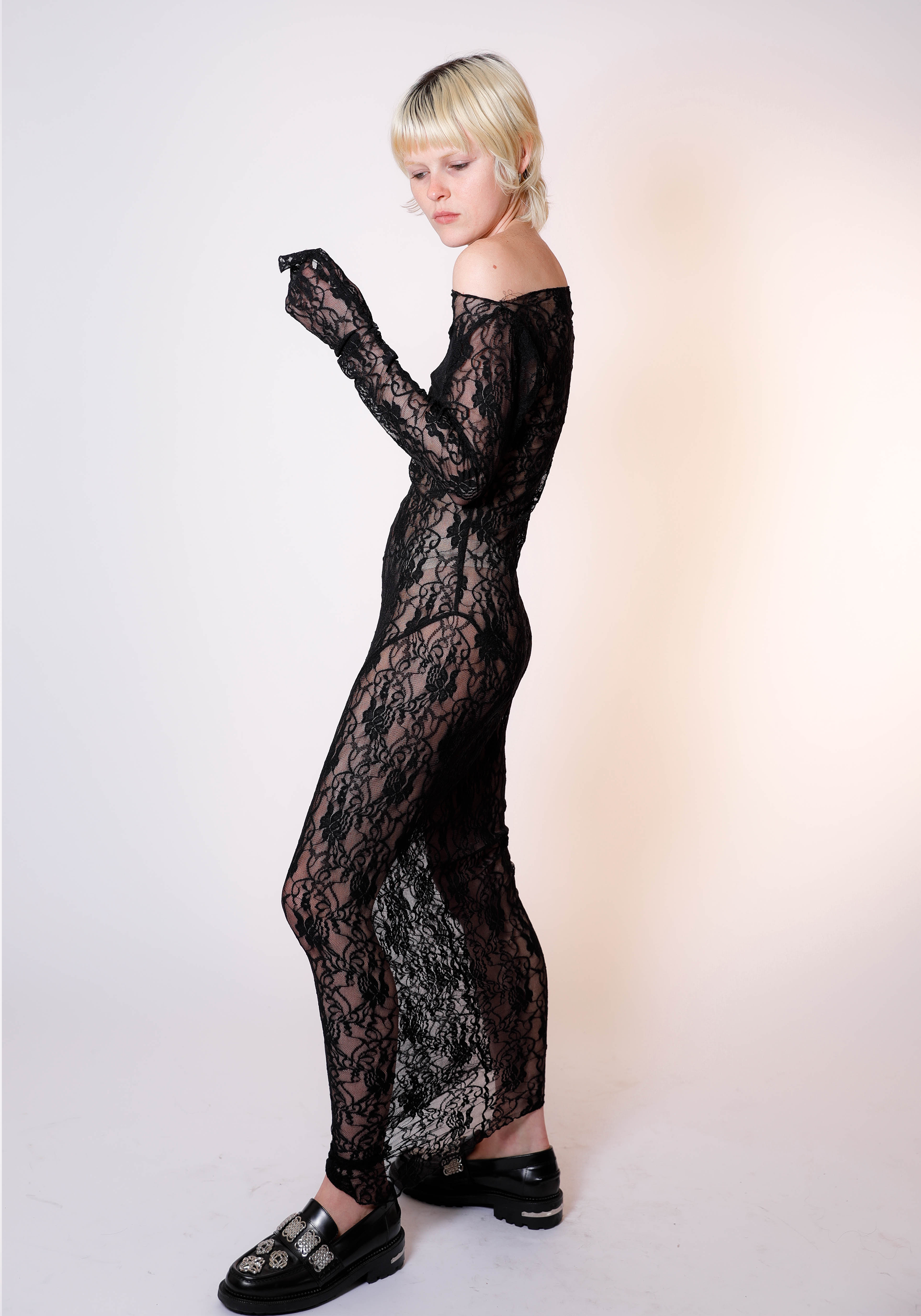 Demeter Long Sleeve Dress in Midnight Lace XS Demeter Long Sleeve Dress in Midnight Lace XS