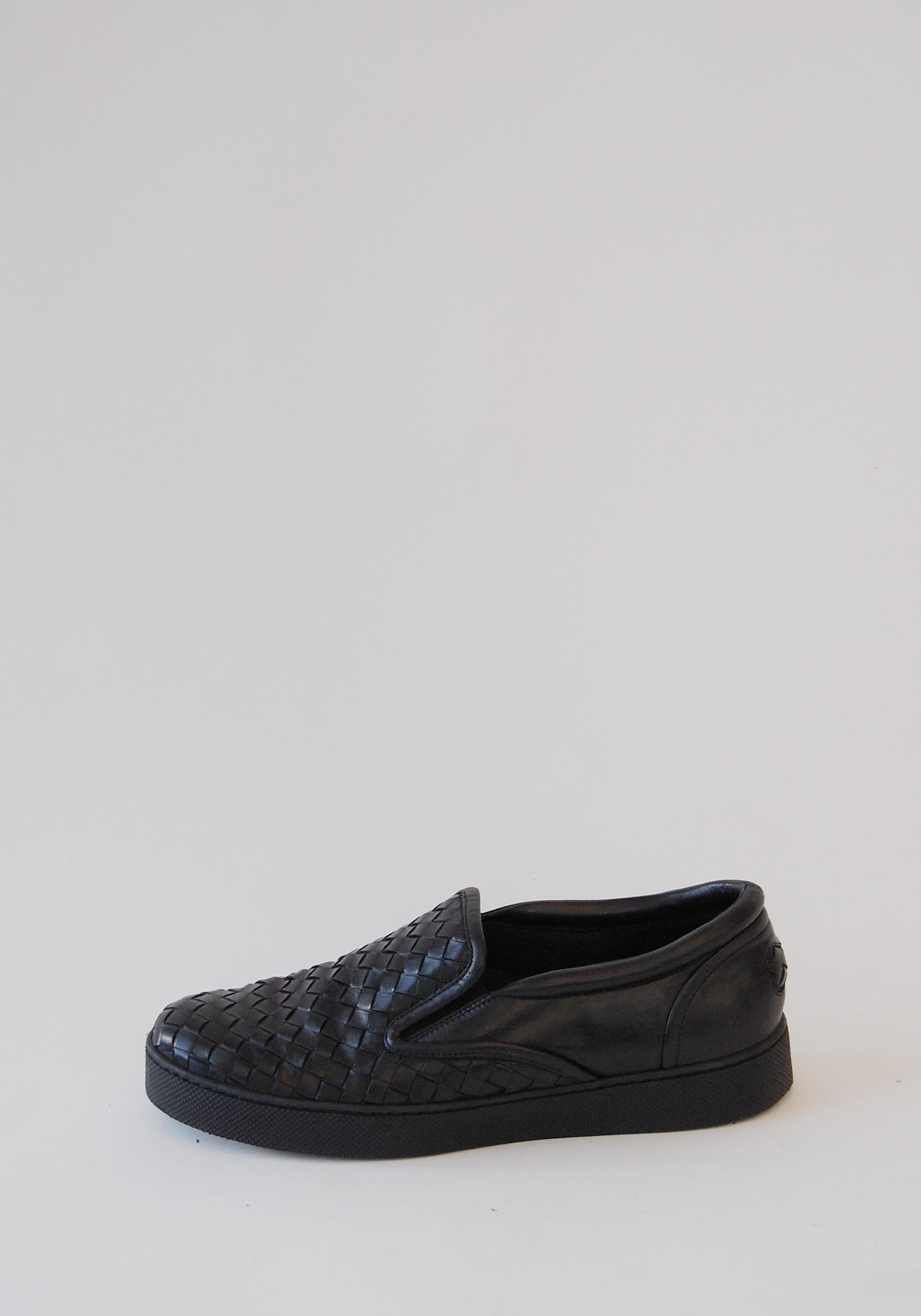 Bottega Veneta Black Woven Sneakers | Size: 40