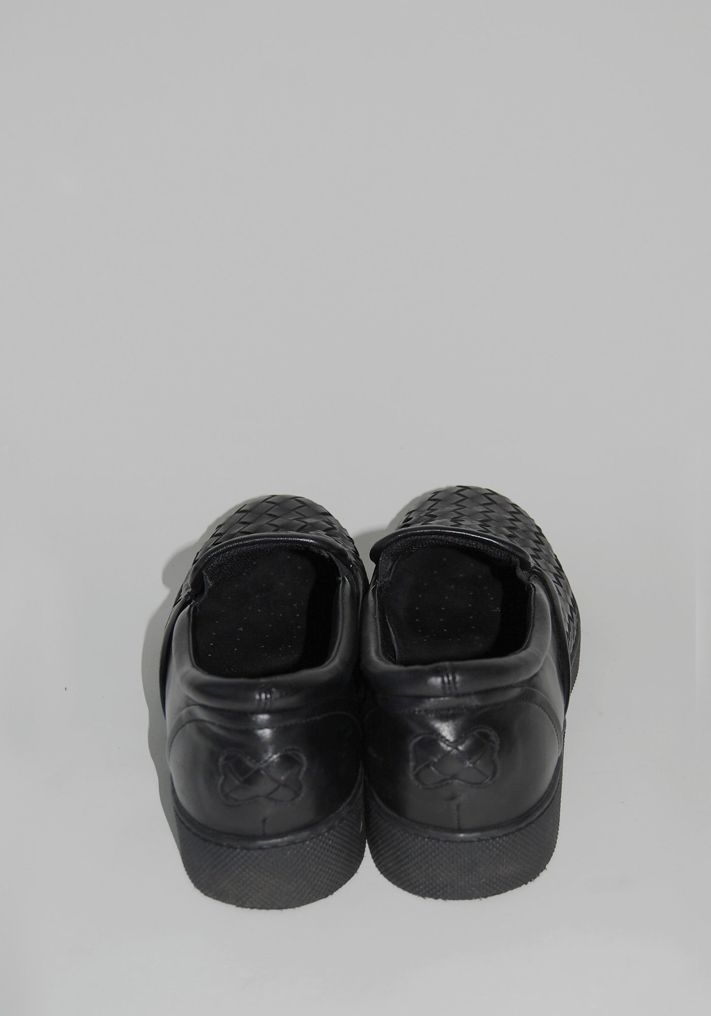 Bottega Veneta Black Woven Sneakers | Size: 40
