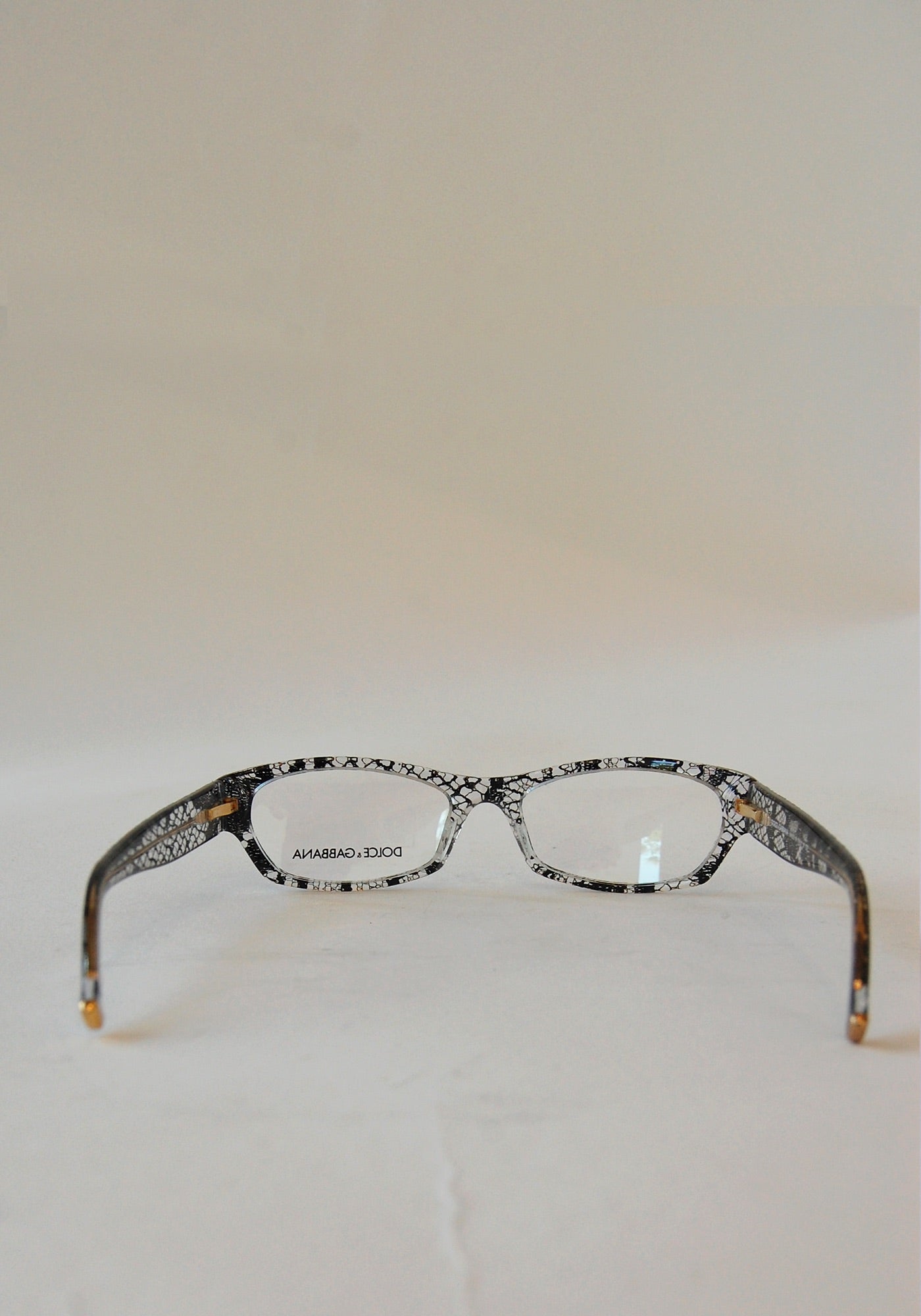 Dolce and Gabbana Black Sicilian Lace Glasses