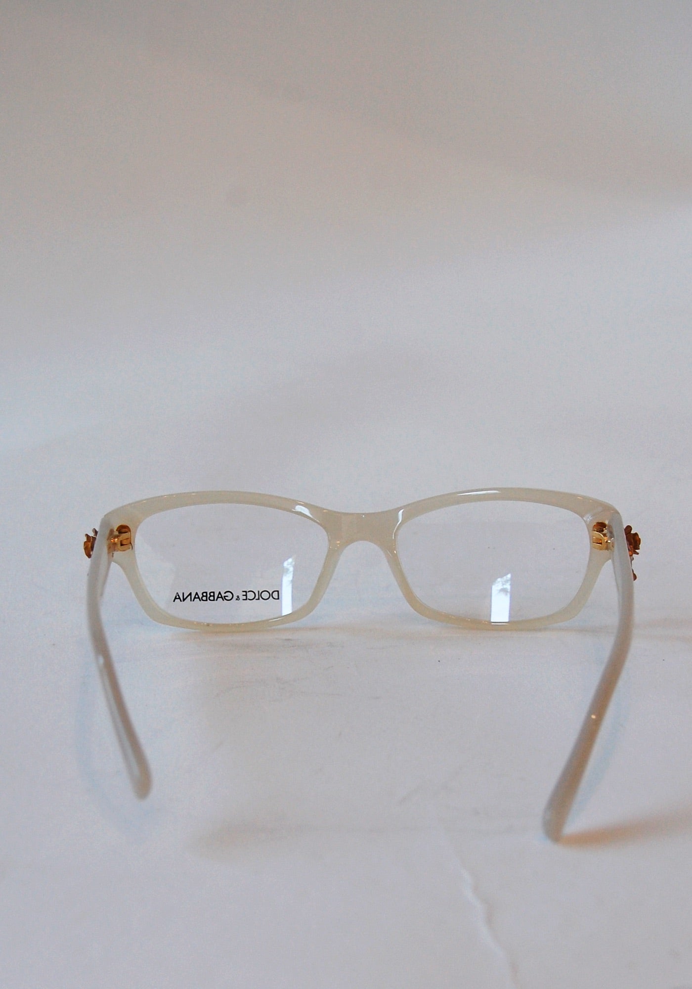 Dolce and Gabbana White Glasses