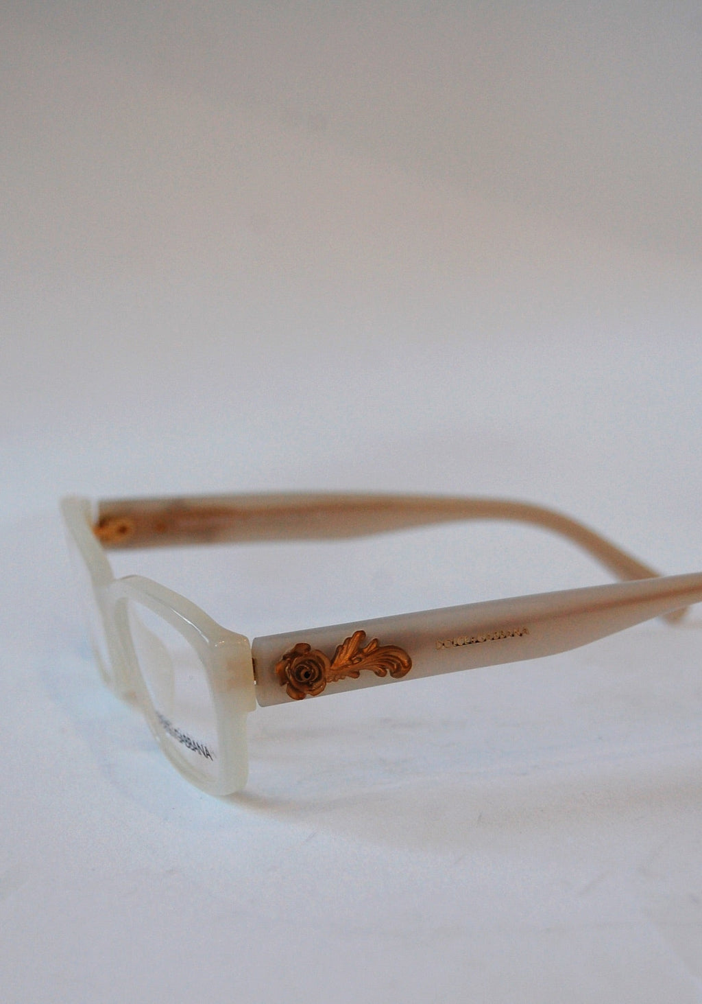 Dolce and Gabbana White Glasses