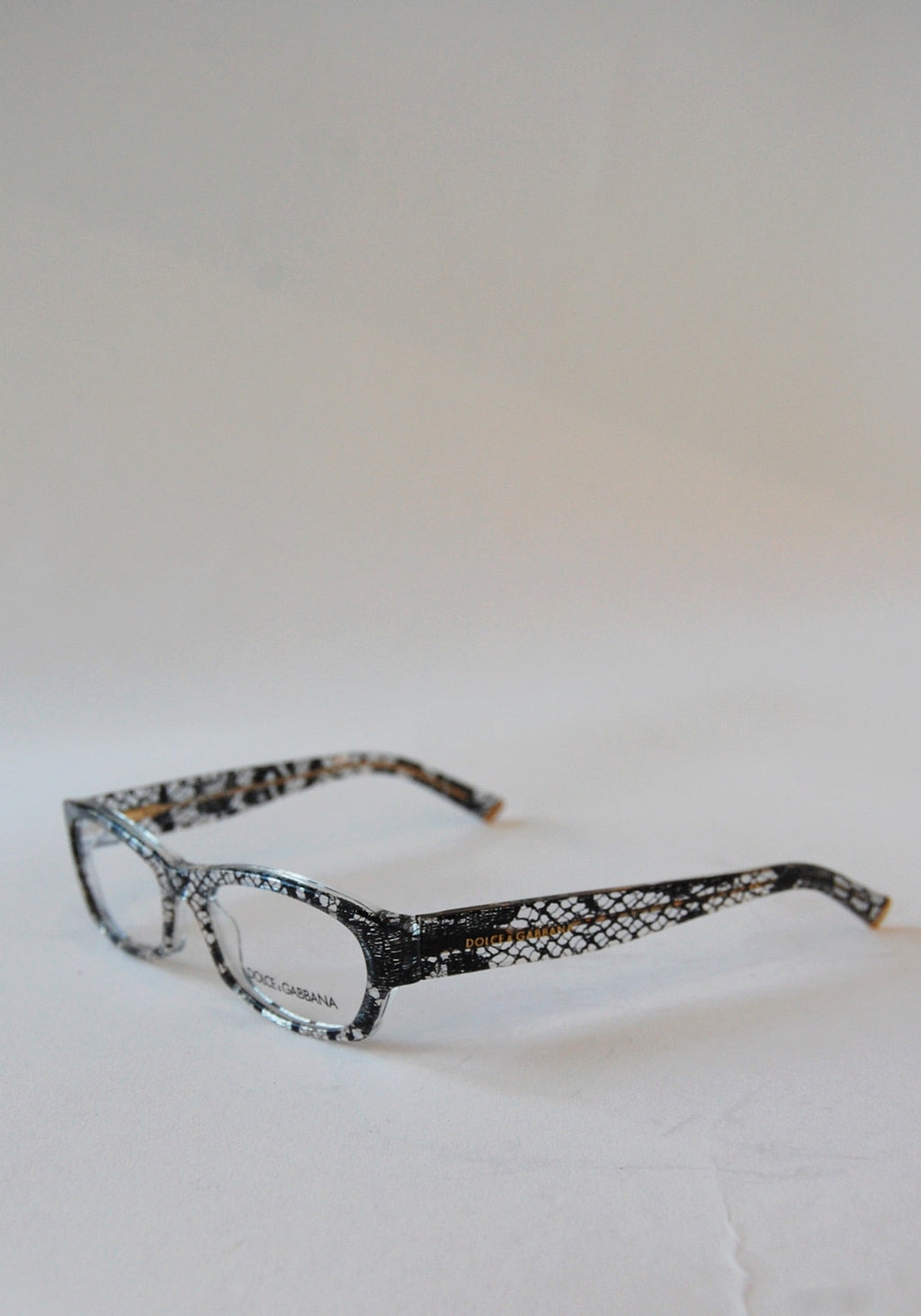 Dolce and Gabbana Black Sicilian Lace Glasses