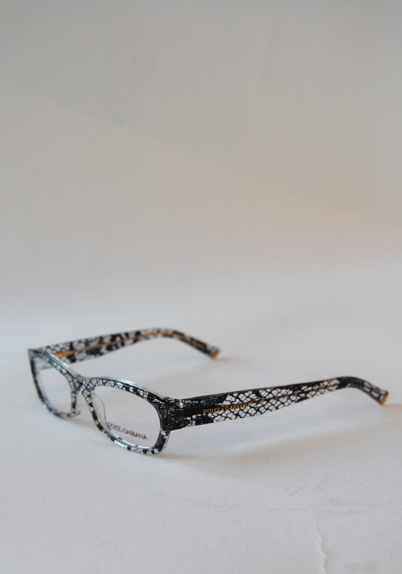 Dolce and Gabbana Black Sicilian Lace Glasses