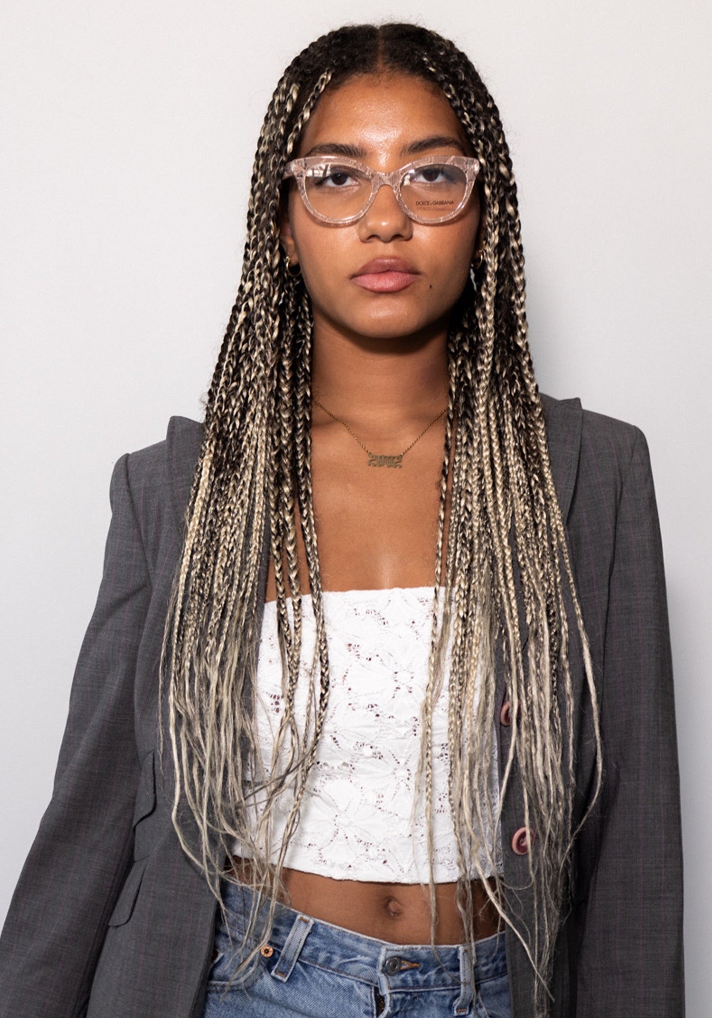 Dolce and Gabbana Pink Sicilian Lace Glasses