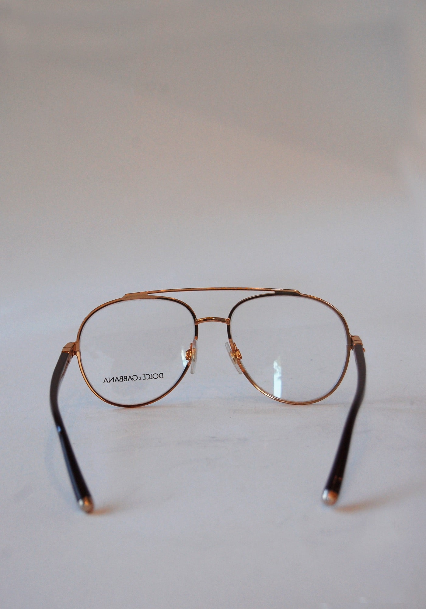 Dolce and Gabbana Burgundy Aviator Glasses
