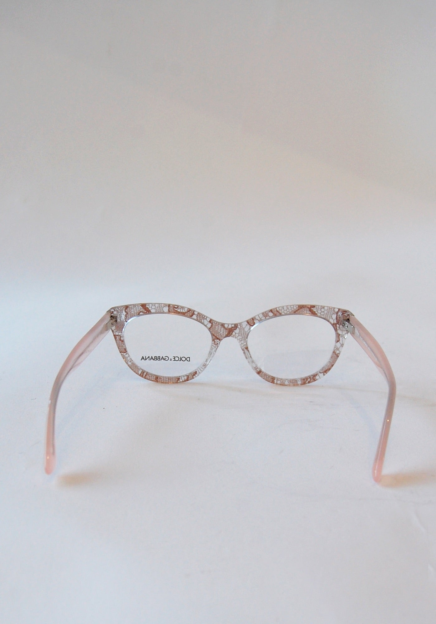 Dolce and Gabbana Pink Sicilian Lace Glasses