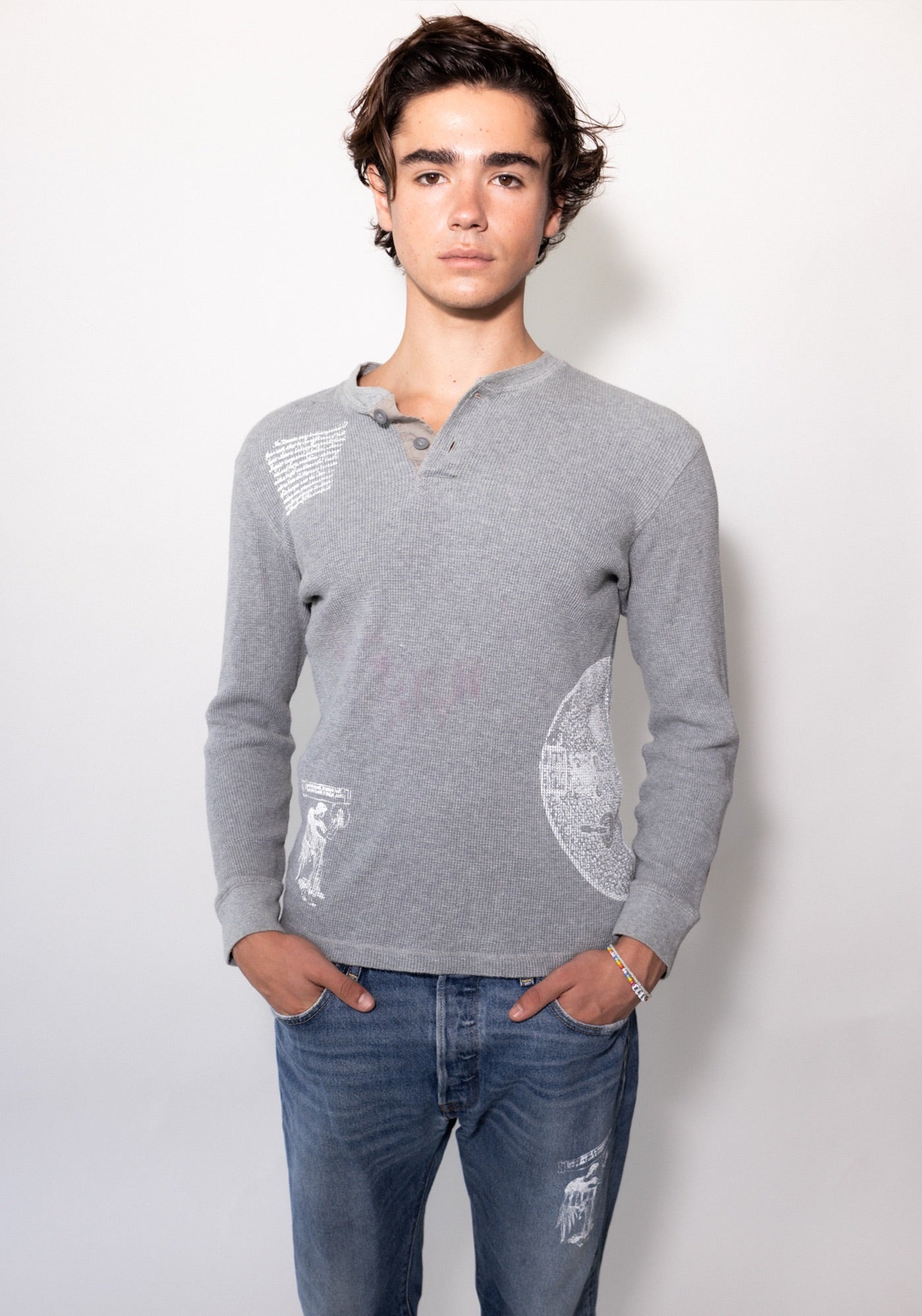 York Gray Waffle Knit