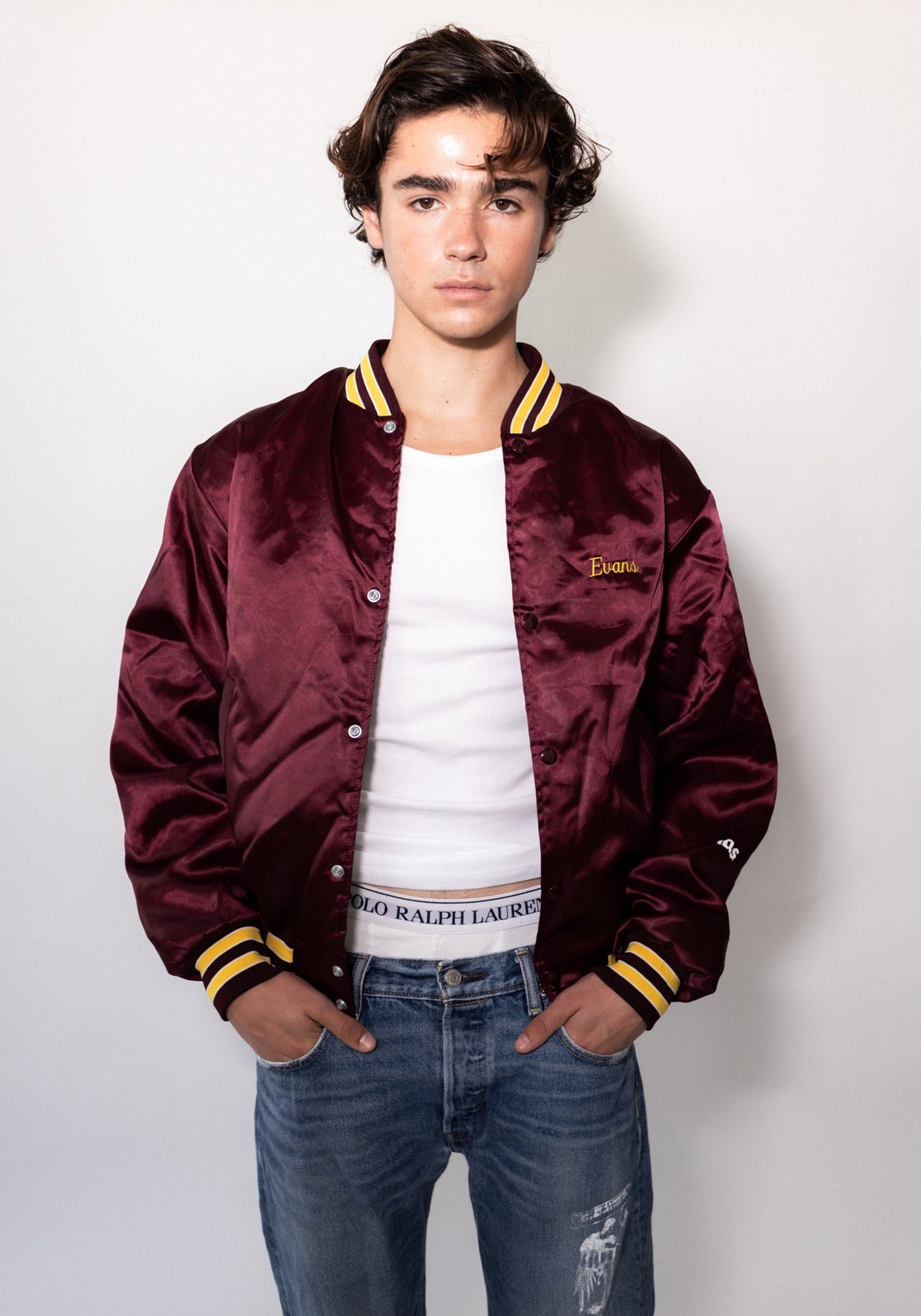 Brookwood Burgundy Bomber Jacket