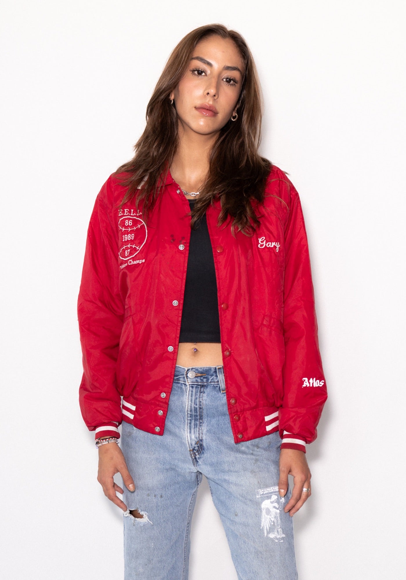 Miller's Baseball Red Bomber Jacket