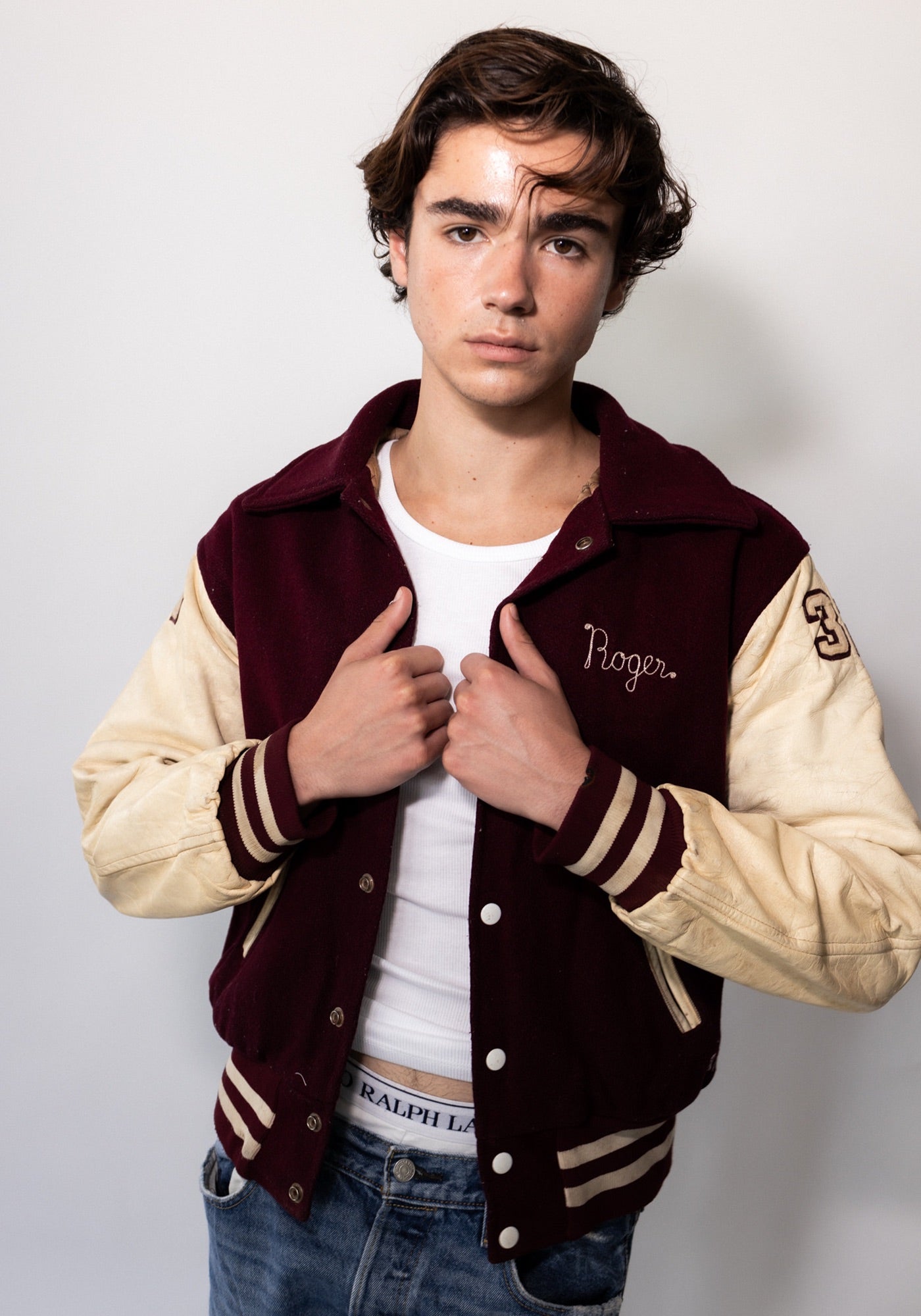 Nutley Raiders Burgundy Varsity Jacket