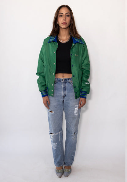 New Trier Green Bomber Jacket