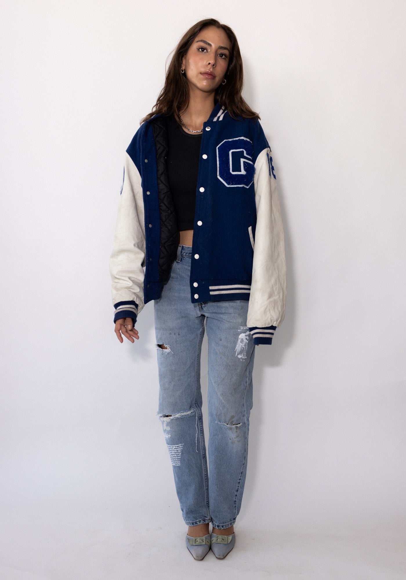 Glastonbury Royal Blue Varsity Jacket