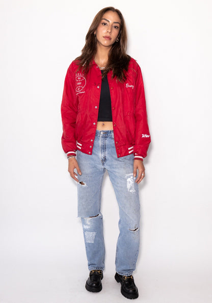 Miller's Baseball Red Bomber Jacket