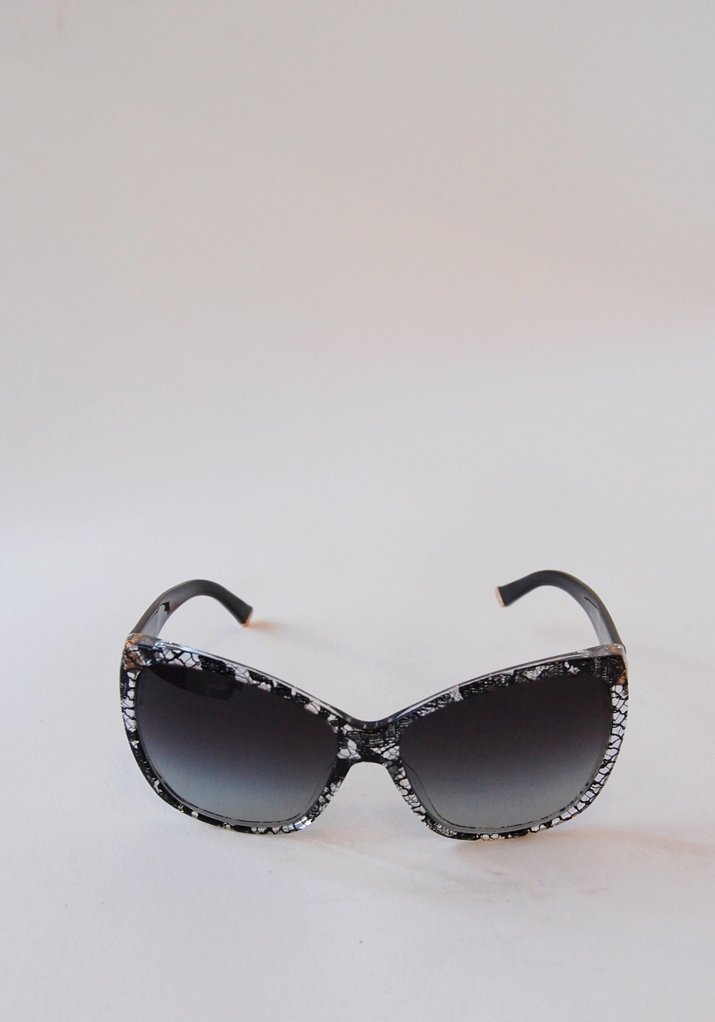 Dolce and Gabbana Black Sicilian Lace Sunglasses