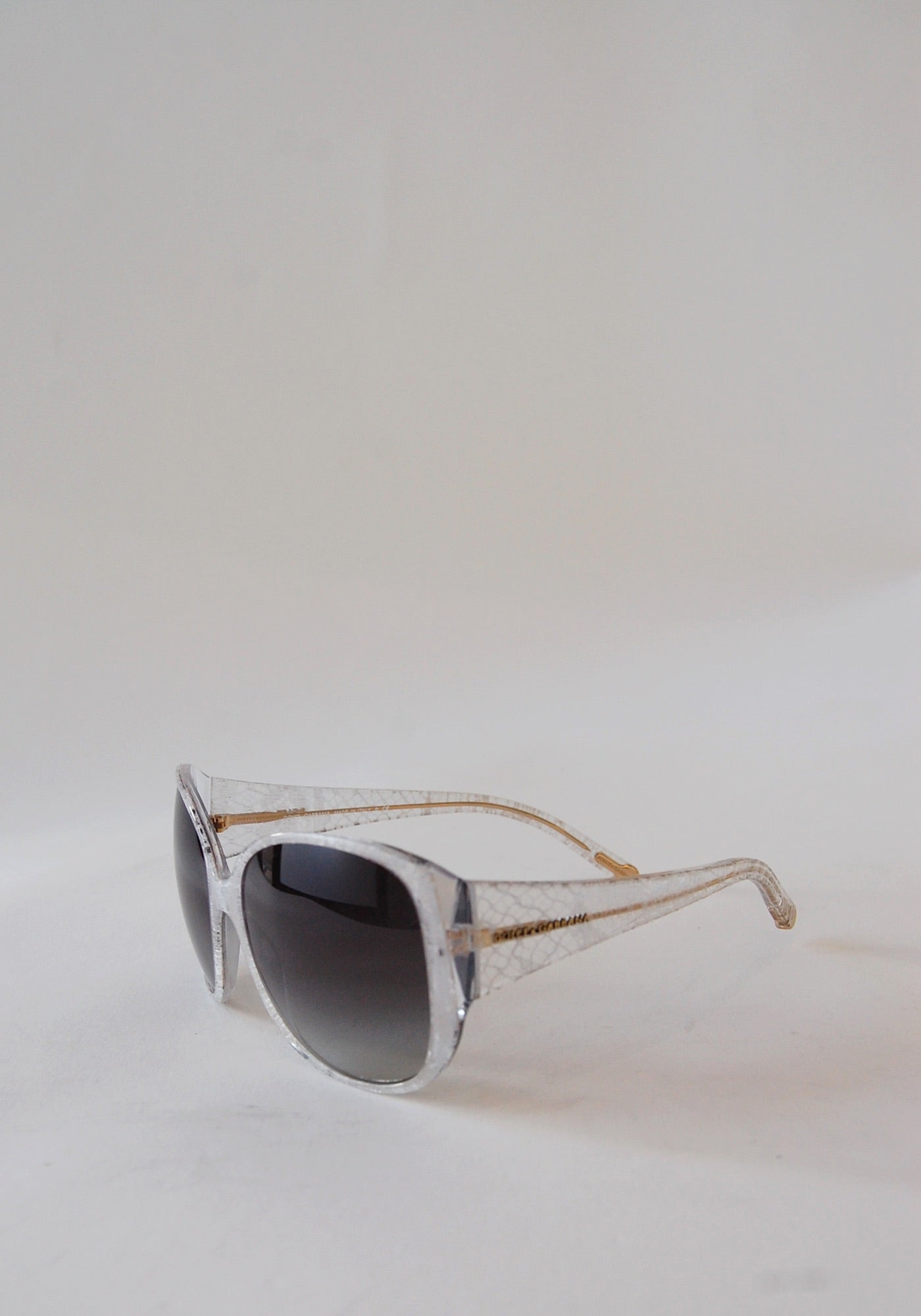 Dolce and Gabbana White Sicilian Lace Sunglasses