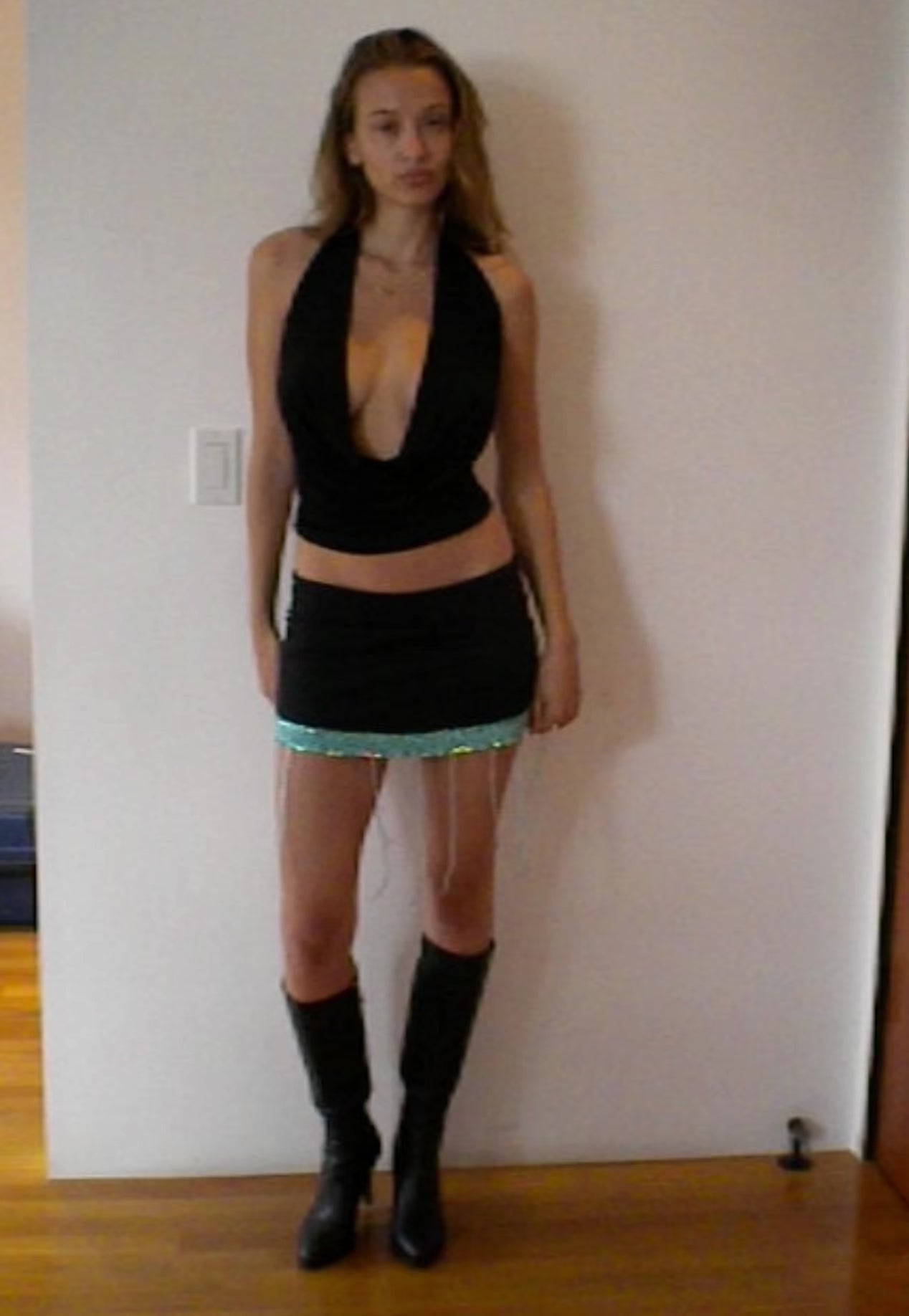 Olympia Skirt with Aquamarine Trim